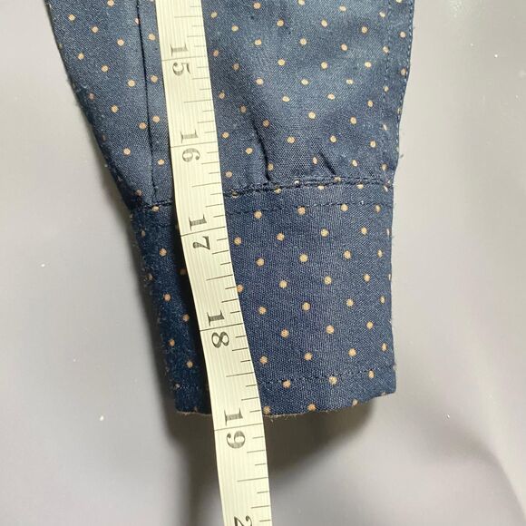 CraftFlow Button Up boys dress Long Sleeve Black Dots front Pockets Cotton size7 - Picture 14 of 14